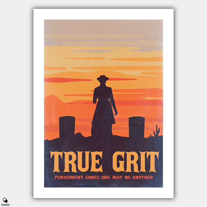 True Grit Alternative Vintage Poster
