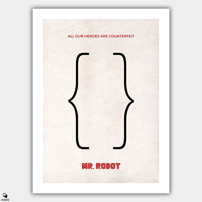 Mr. Robot Minimalist Poster - Parentheses