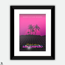 Black Mirror San Junipero Retro style Alternative Framed Print