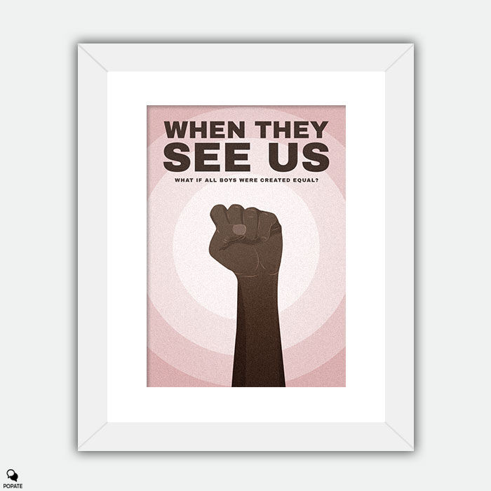 Thumbnail: When They See Us Minimalist Framed Print - The Exonerated Five
