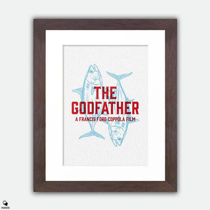 Thumbnail: The Godfather Minimalist Framed Print - Sicilian Message