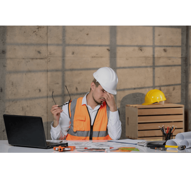 Tradies stressing over paperwork