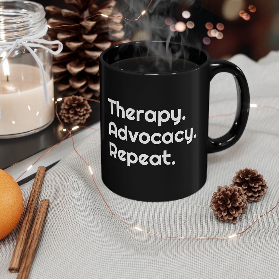 Therapist 11oz Black Mug