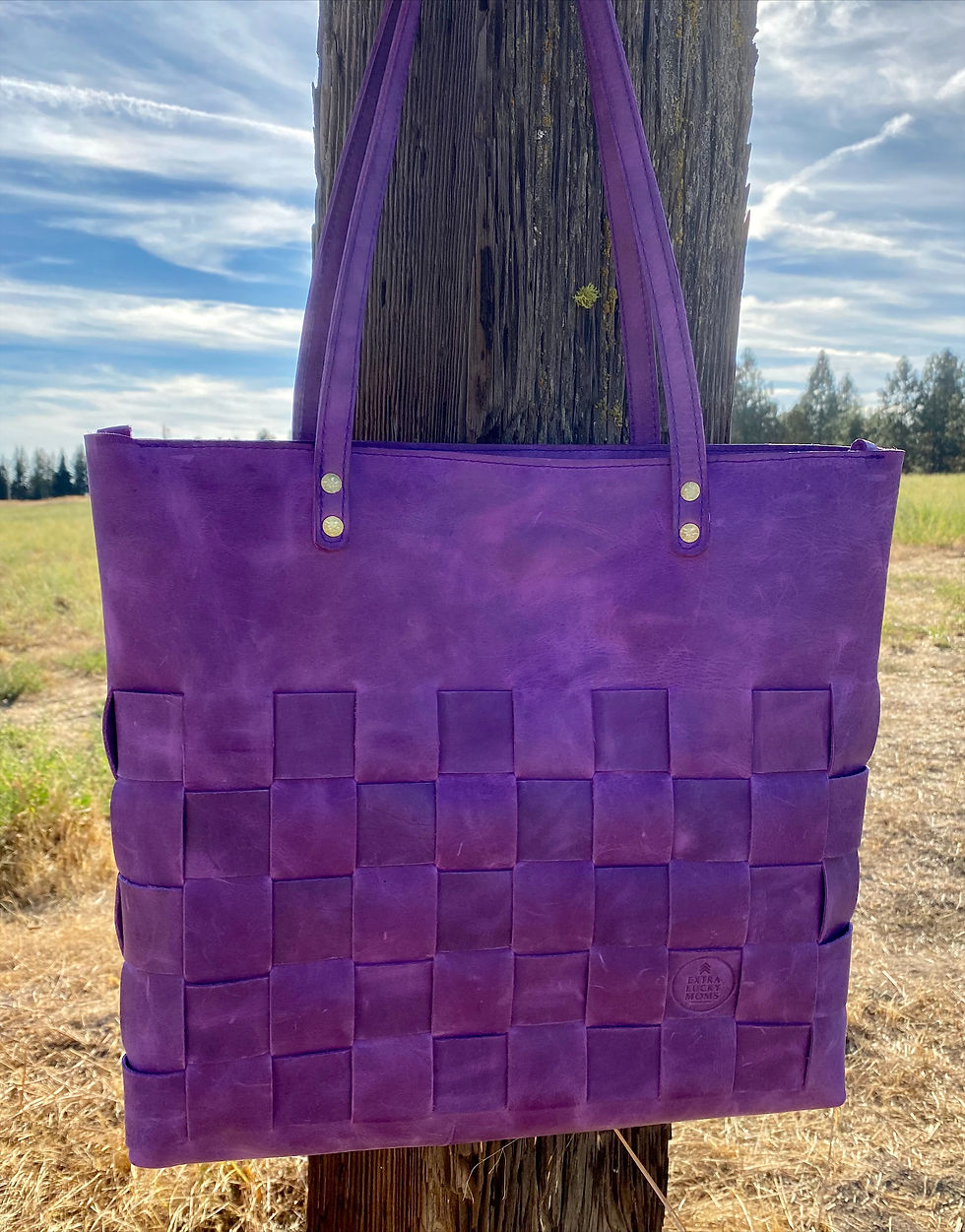 Extra Lucky Leather Tote bag