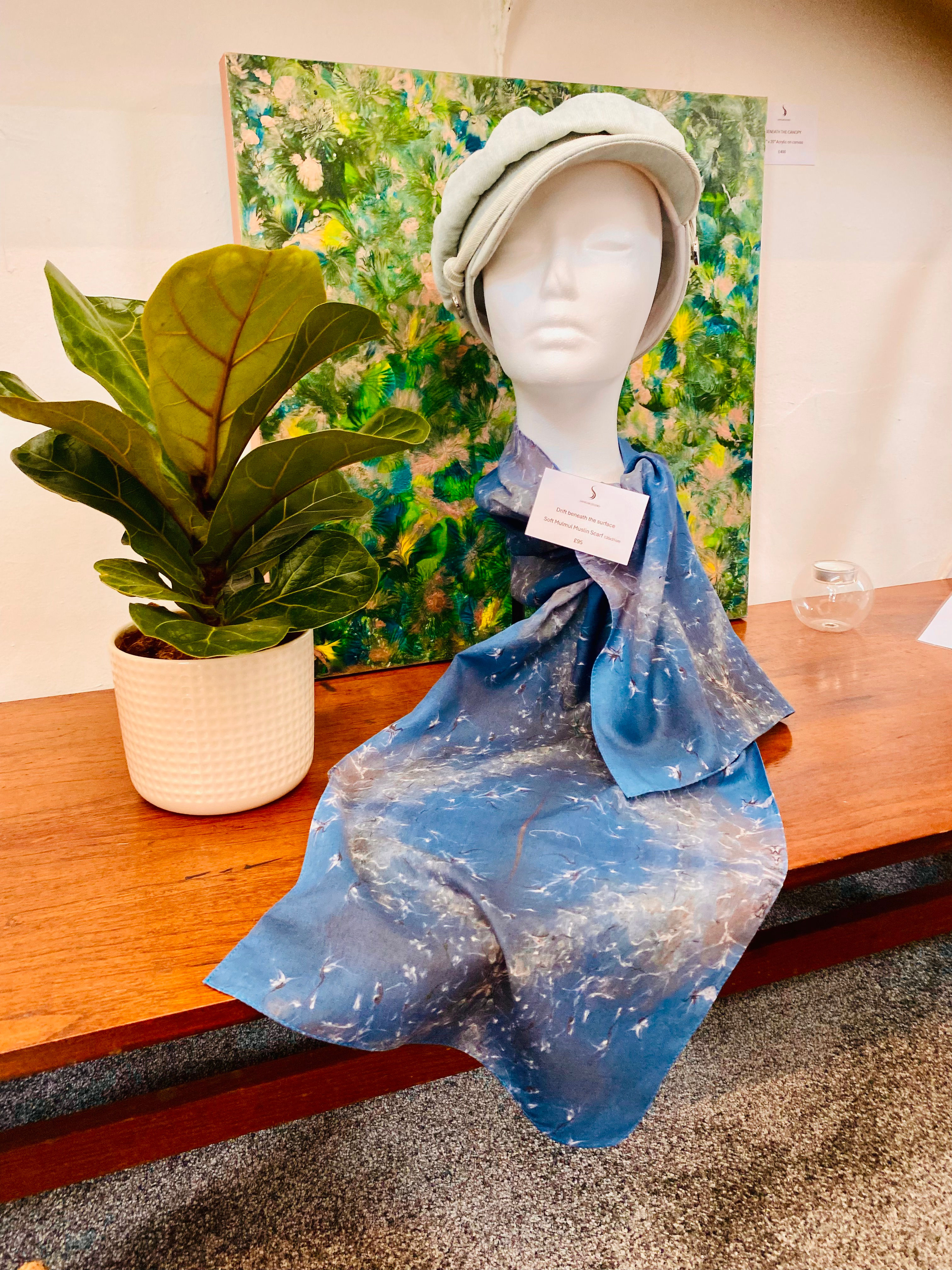 Soft Muslin Scarf - Drift beneath the surface