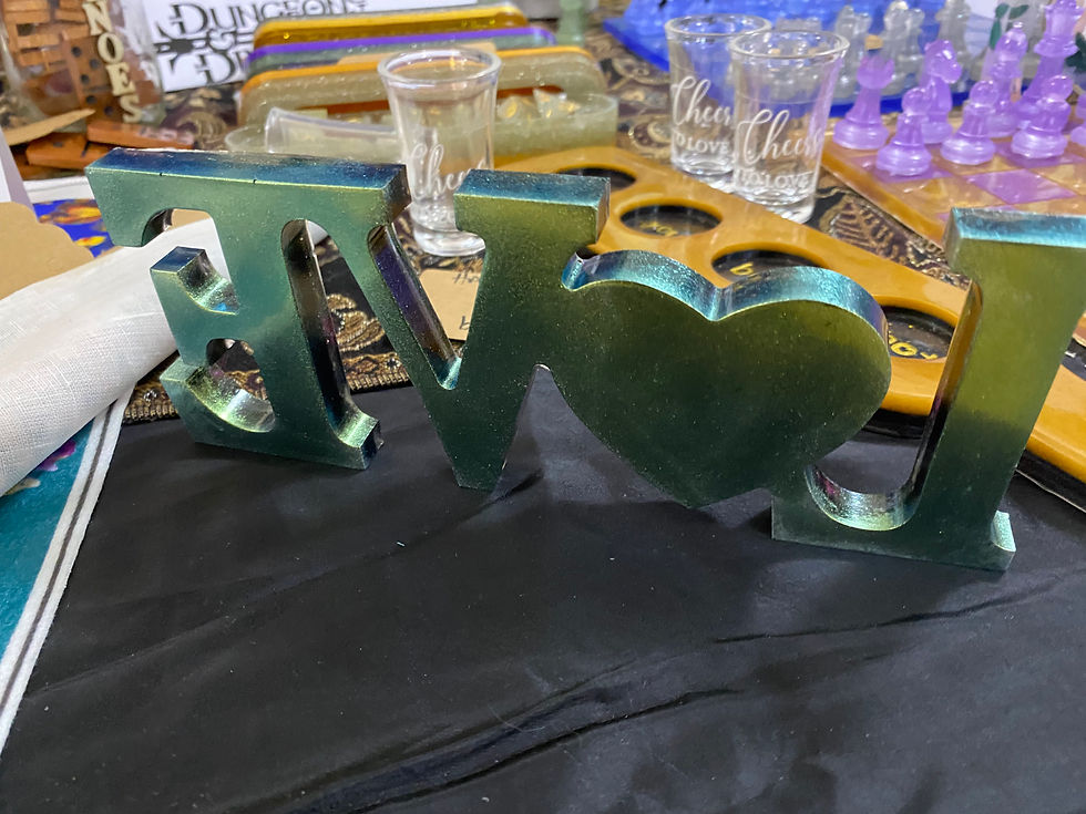 Thumbnail: Handcrafted Resin "LOVE"