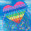 Thumbnail: Rainbow Heart - Reproduction Giclee Art Print On Canvas