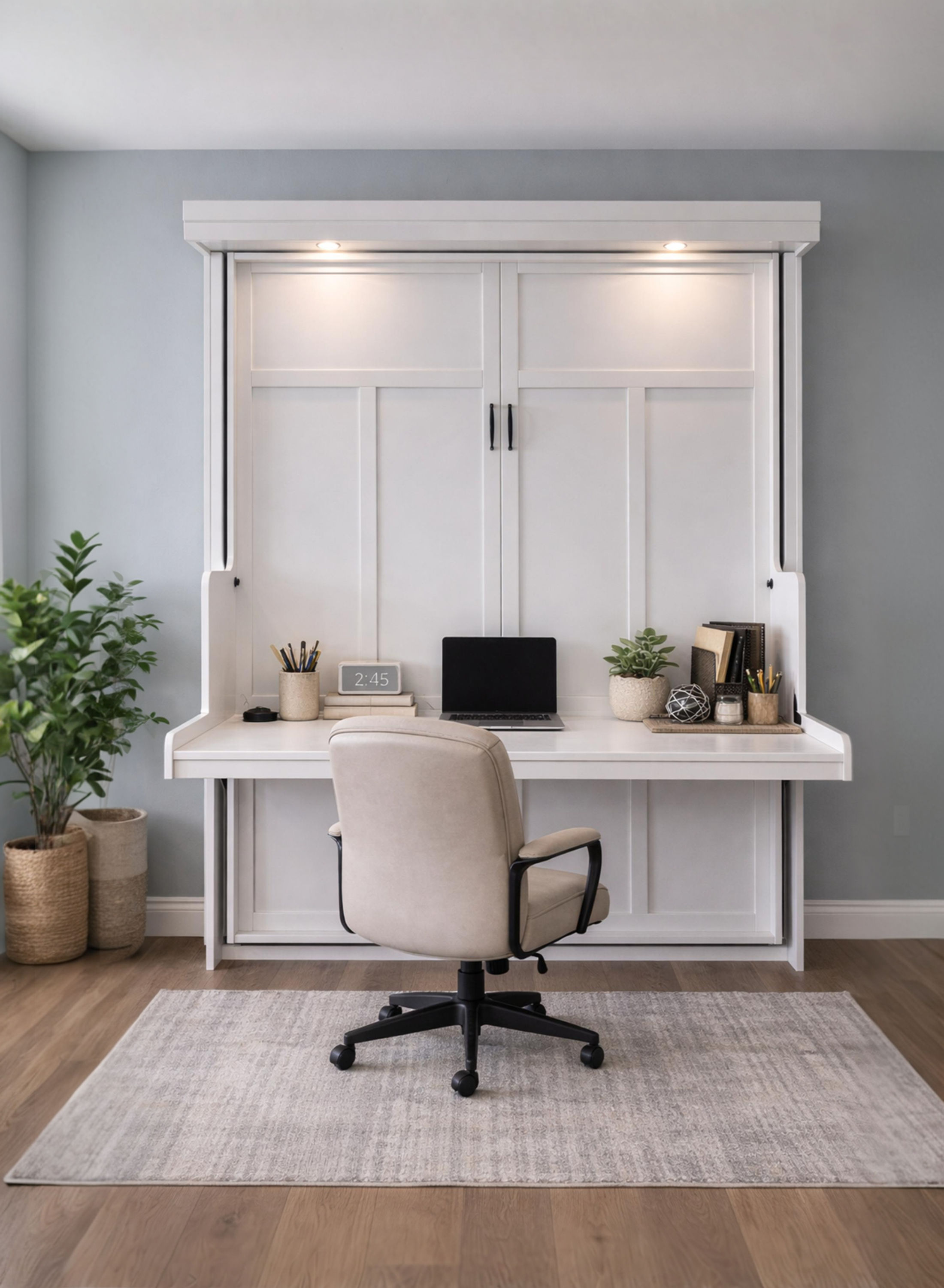 Vista Murphy Desk Bed with stay level desk