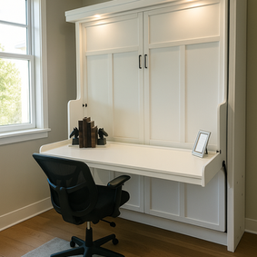 Murphy Bed Vista in white finish