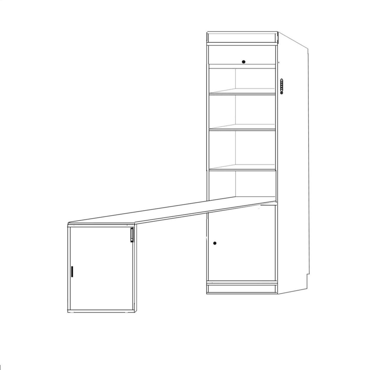 Trend Fold Up Desk 24 x 85 rsf