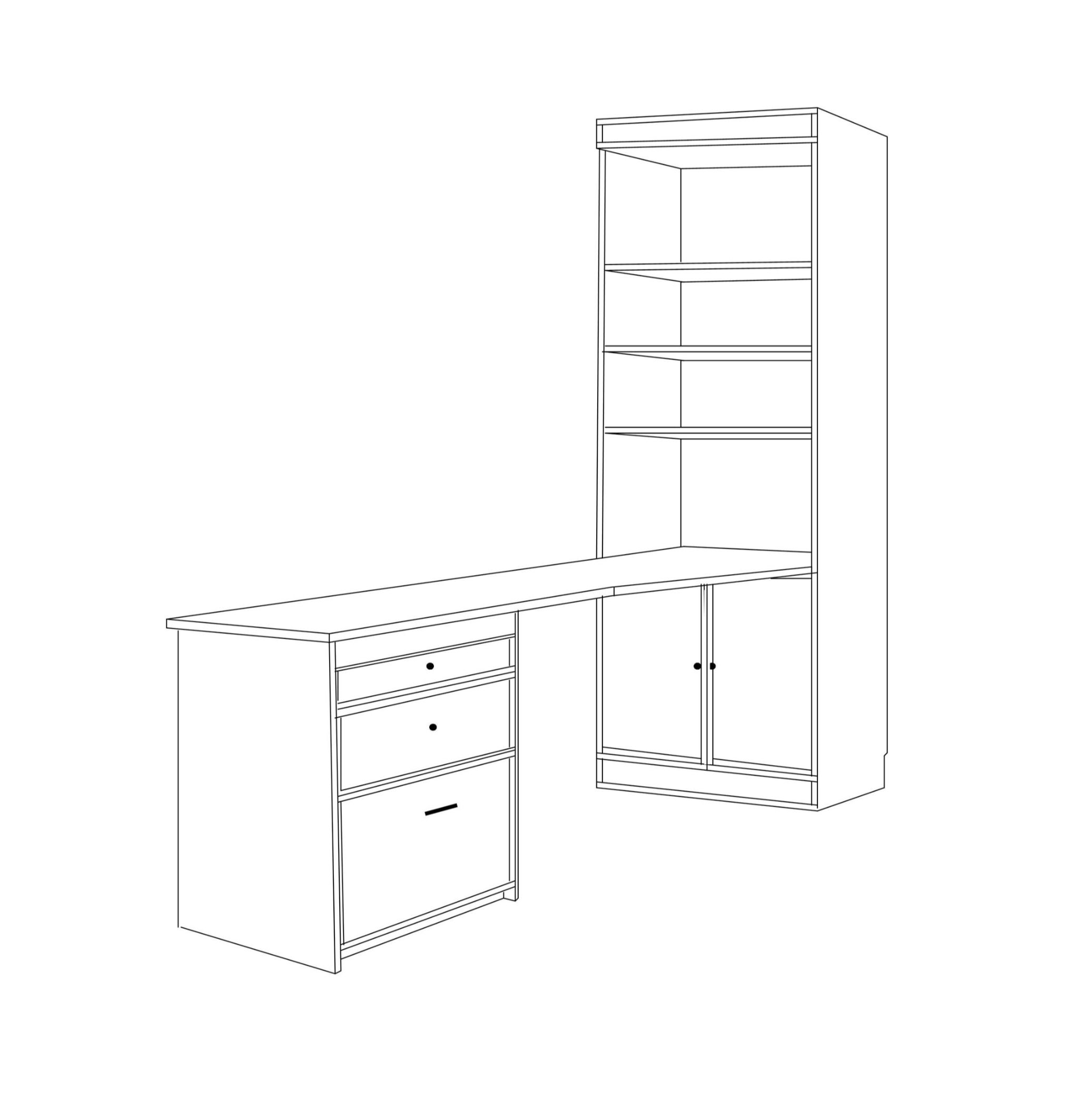 Trend Desk Set 32 x 85 lsf