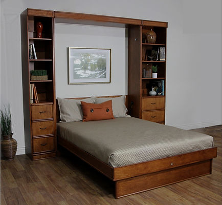 Portola Murphy Wall Bed open www.wallbedscompany.com