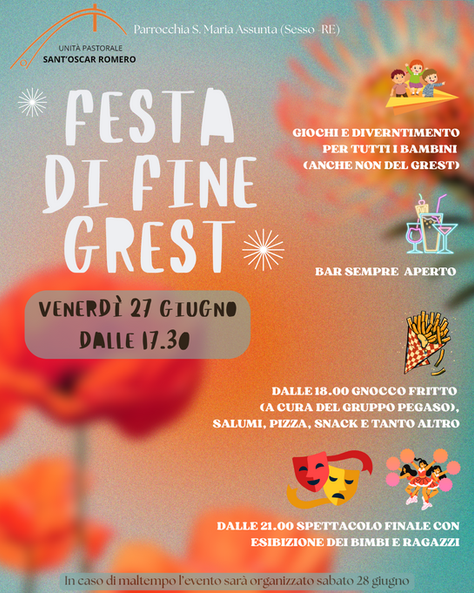 Festa fine Grest 2025