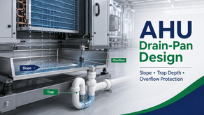 AHU drain-pan design