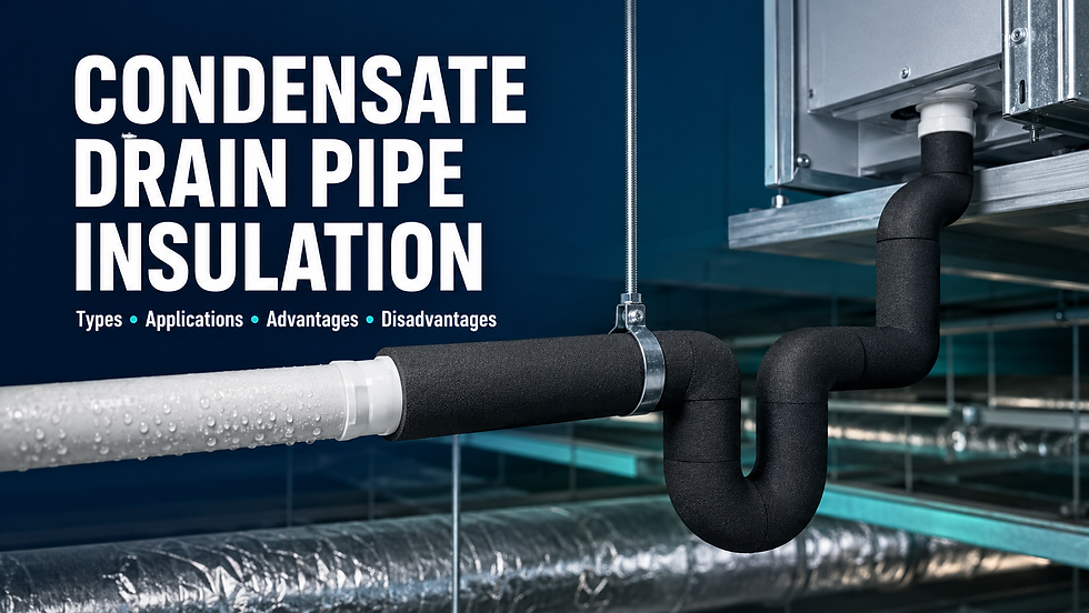 HVAC Condensate Drain Insulation