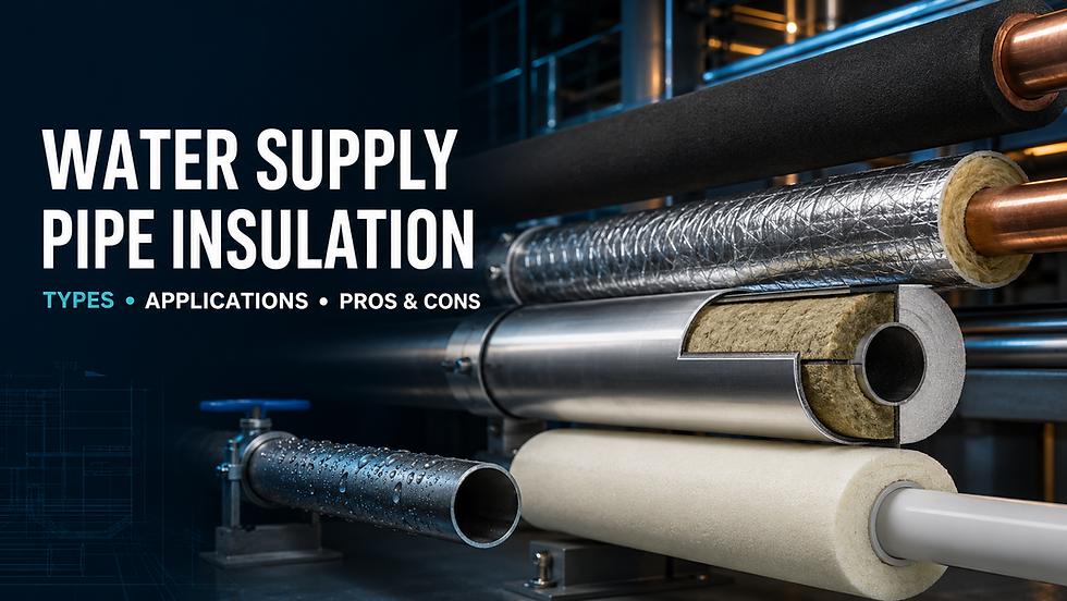 water supply pipe insulation types