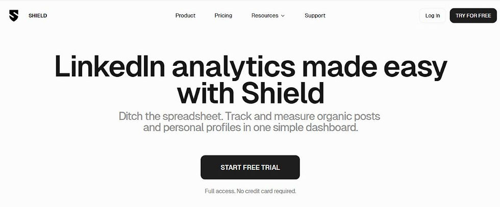 LinkedIN analytics made easy with Shield for LinkedIn