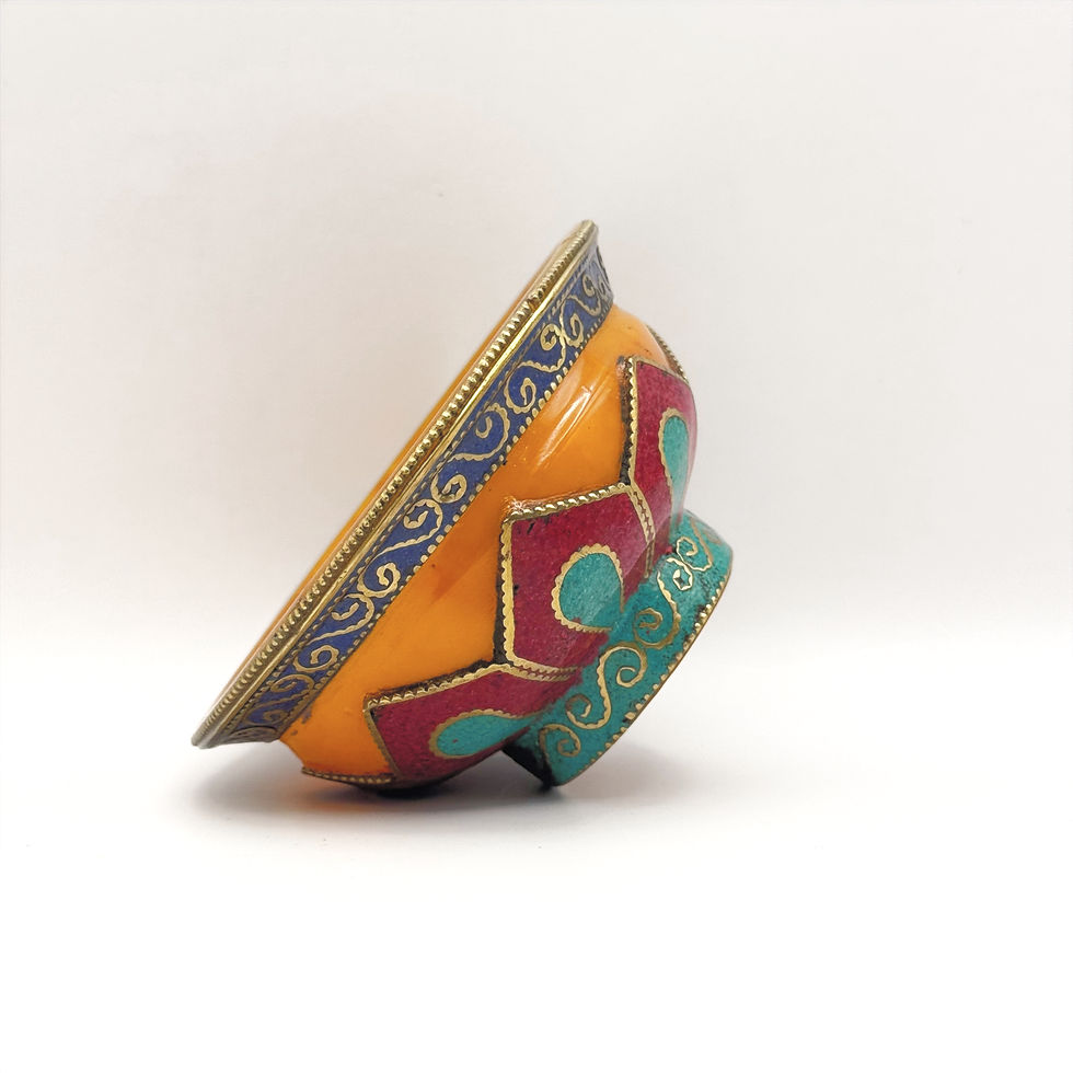 Indian Amber Bowl (Handmade)