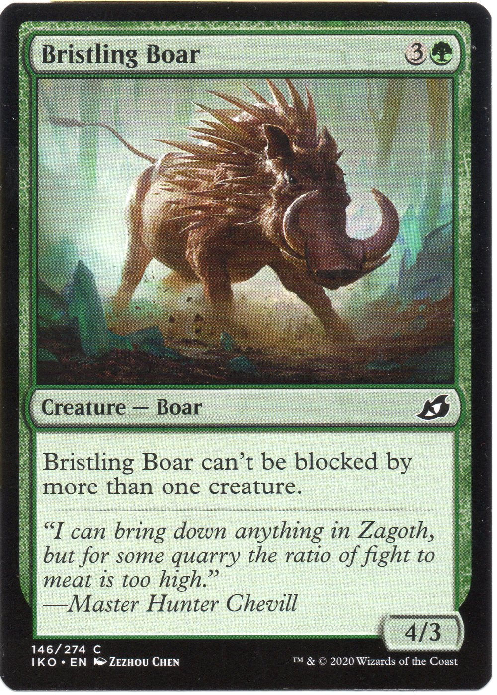 Bristling Boar - Ikoria: Lair of Behemoths