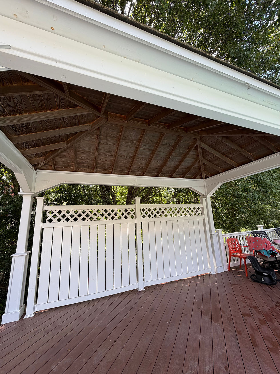 From Pool Pump to Pergola: Bringing the Wood Ceiling Back to Life