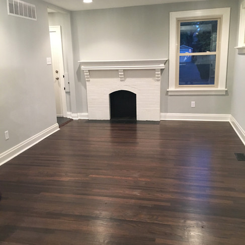 My living room on closing day, desperate for furniture!