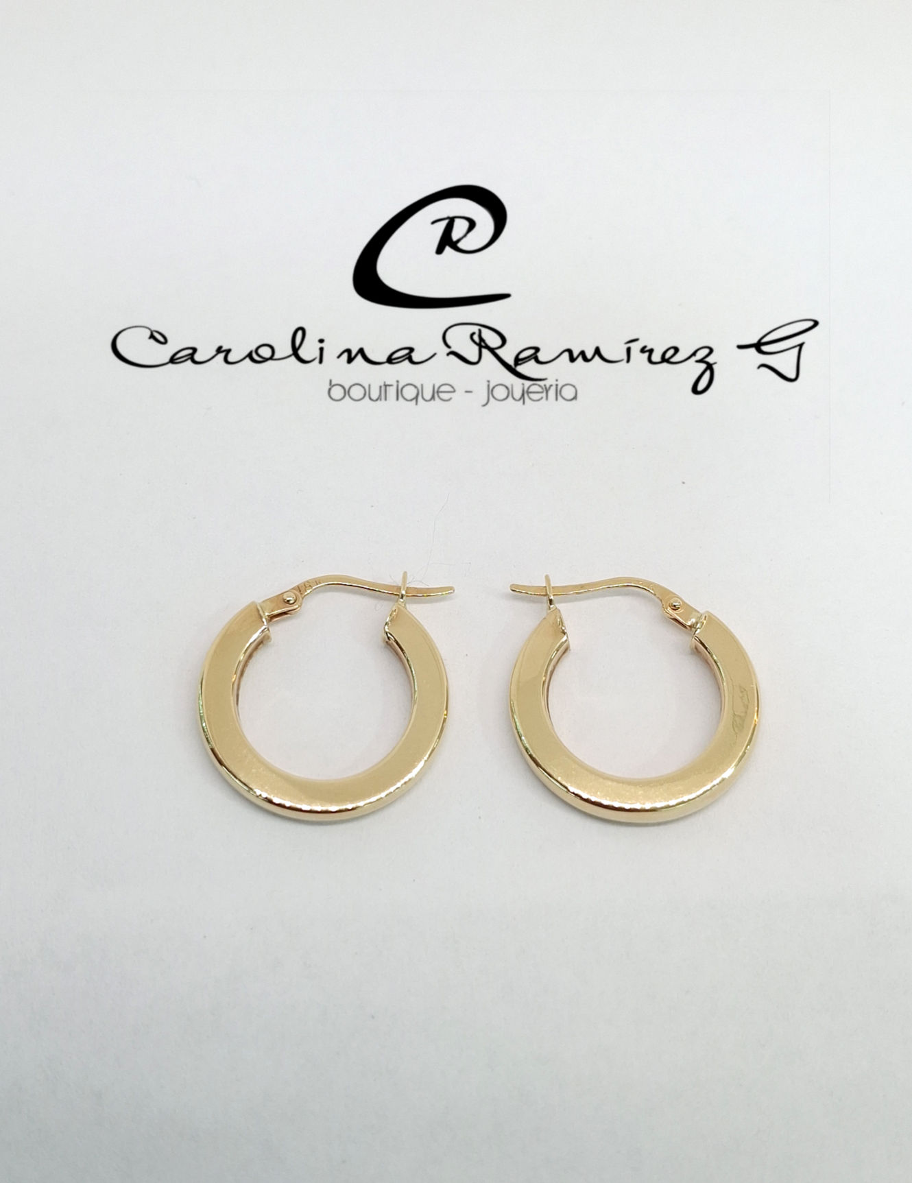 Candongas Planas Oro 18k