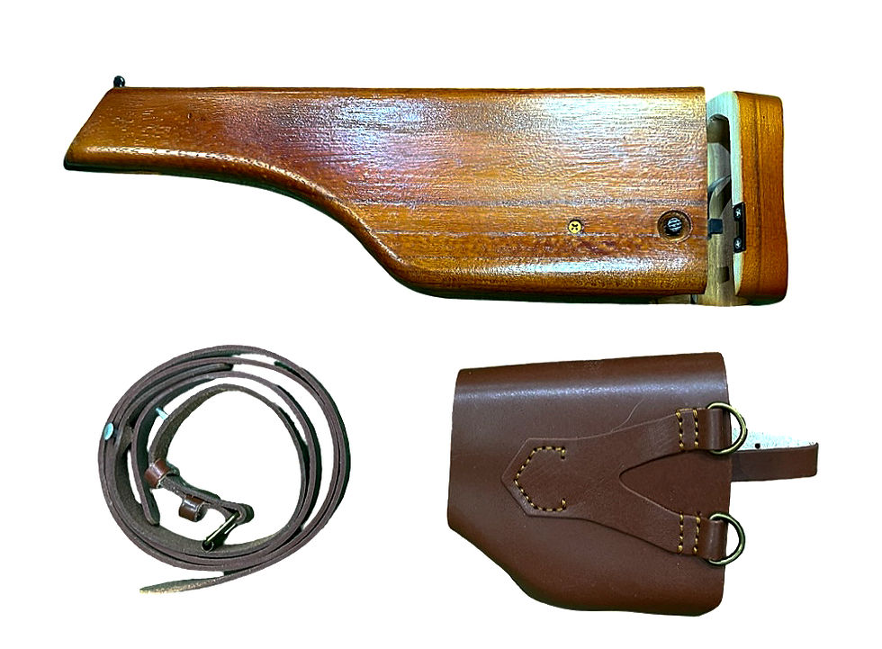 FCW Real Wood Stock Holster Set with Leather Harness for M712 GBB