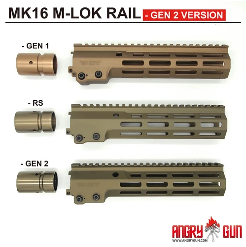 Angry Gun MK16 M-LOK RAIL Handguard GEN 2 VERSION | Octagon Airsoft