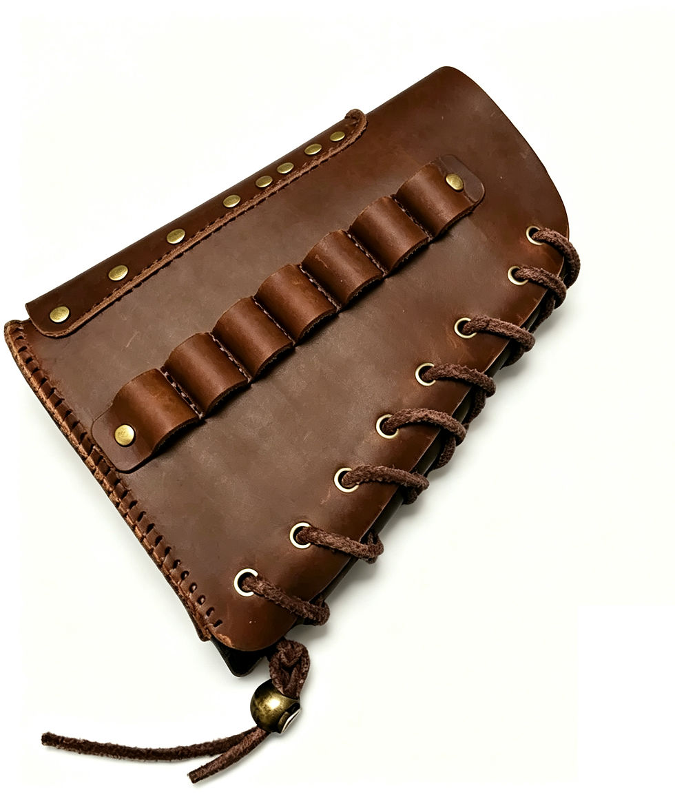 Thumbnail: FCW Kar98K Vintage Leather Stock Shell Holder