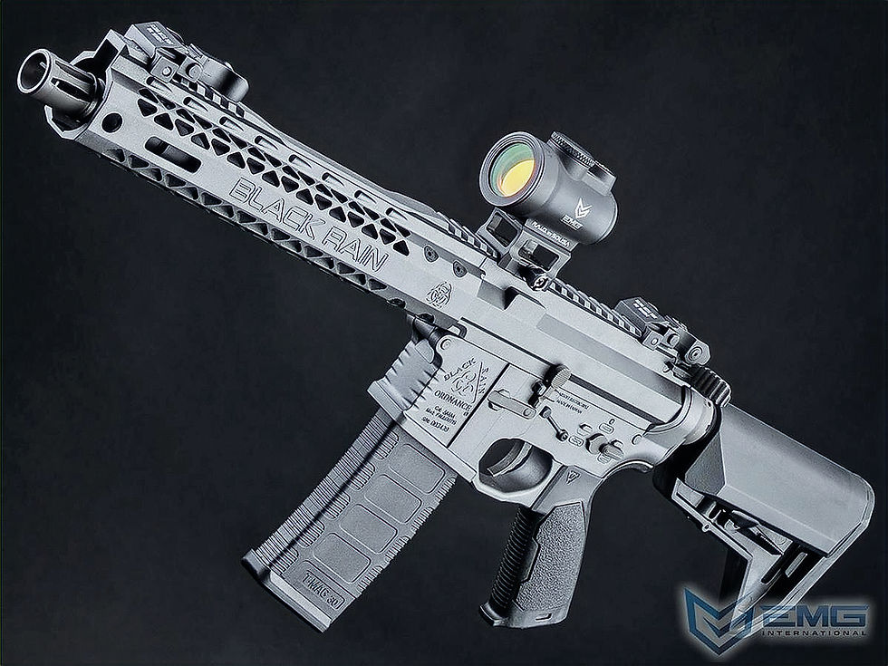 Thumbnail: EMG Black Rain Ordnance BRO SPEC15 LiceEMG Black Rain Ordnance BRO SPEC15 Licensed AR-15 Shorty Airsoft AEG Rifle (King Arms)