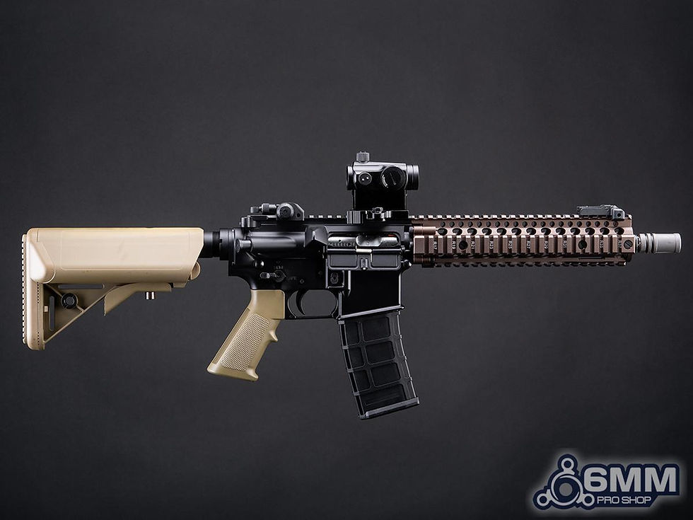 Thumbnail: 6mmProShop Daniel Defense Licensed MK18 Gas Blowback Airsoft Rifle by Golden Eagle