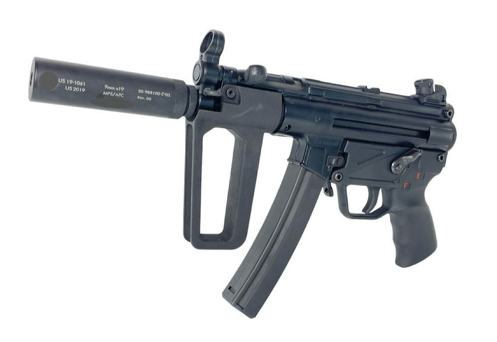 Thumbnail: FCW BT Style Ranger Up Suppressor For Lbda GHM9 / VFC MP5 / MP5K GBB / TM MP5