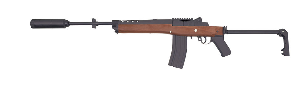 Double Bell Mini-14 A-Team Suppressed AEG Airsoft