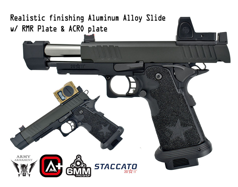 Thumbnail: ARMY Staccato P COMP SOC OPTIC CUT GBB 2011 Airsoft Pistol