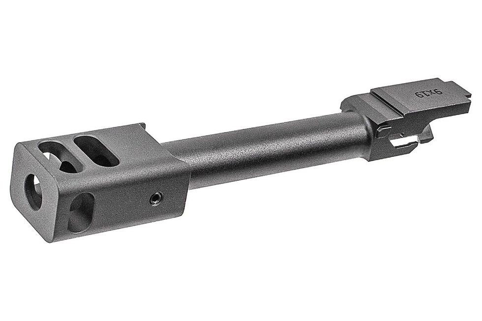 Thumbnail: C&C Tac G17G5 Outer Barrel Match 4-Port Compensator KK* Style For Marui G17 Gen5 MOS GBBP Series