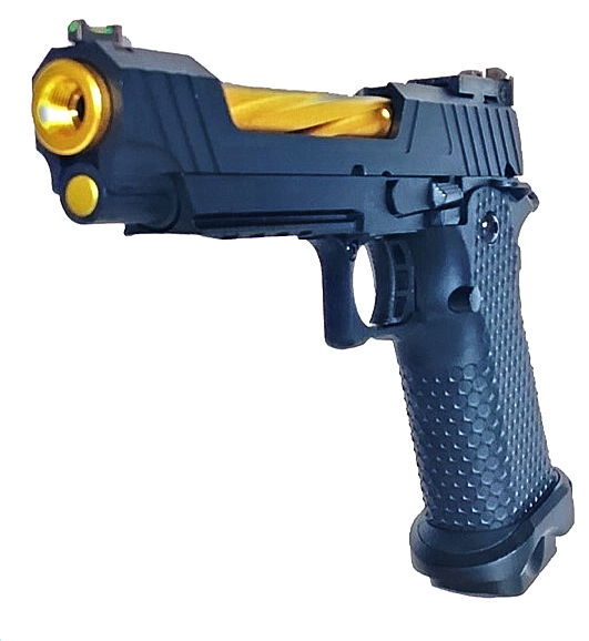 Thumbnail: FCW Bungarus with Gold Outer Barrel Hi-Capa GBB Pistol