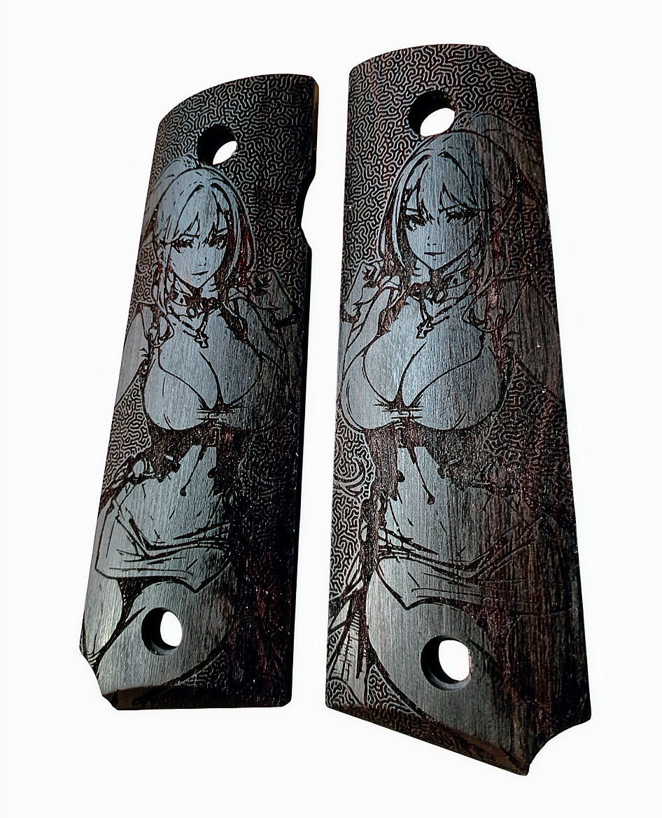 Thumbnail: FCW Anime Girl 1911 GBBP Wood Grip