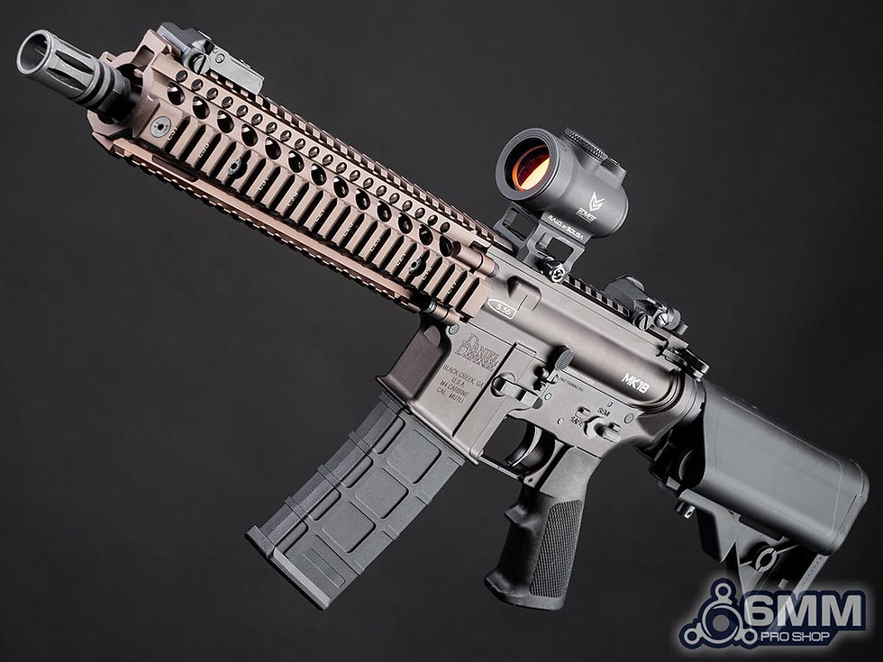 Thumbnail: 6mmProShop Daniel Defense Licensed MK18 Gas Blowback Airsoft Rifle by Golden Eagle