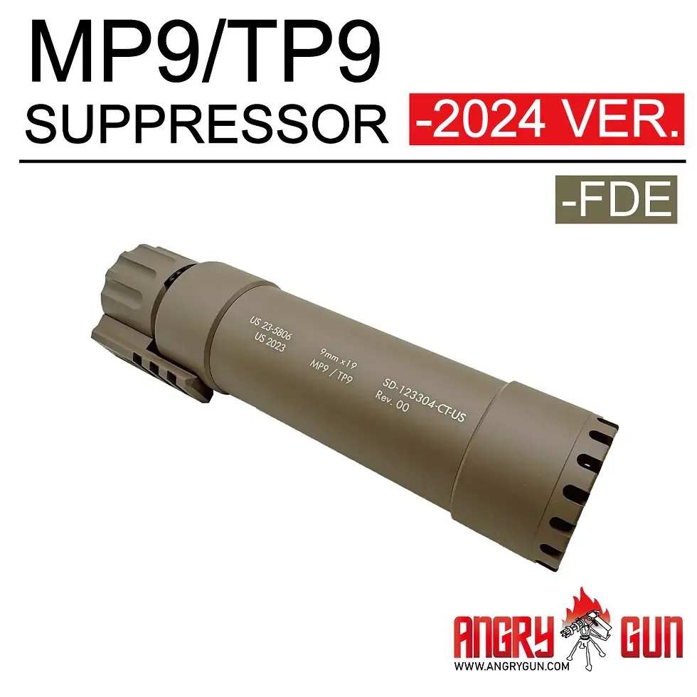 Angry Gun MP9/TP9 Suppressor for KWA / KSC MP9/TP9 (2024 Ver.)