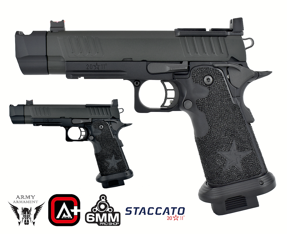 Thumbnail: ARMY Staccato P COMP SOC OPTIC CUT GBB 2011 Airsoft Pistol