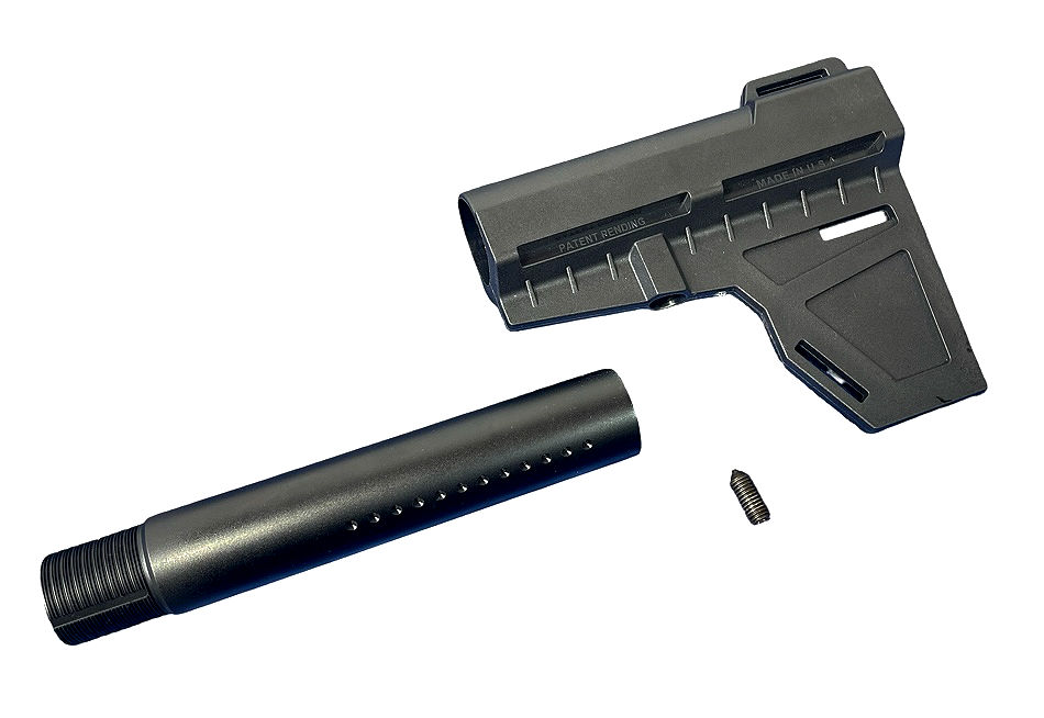 FCW Shock Wave Style Adjustable Blade Pistol Stabilizer Stock with MWS Tube