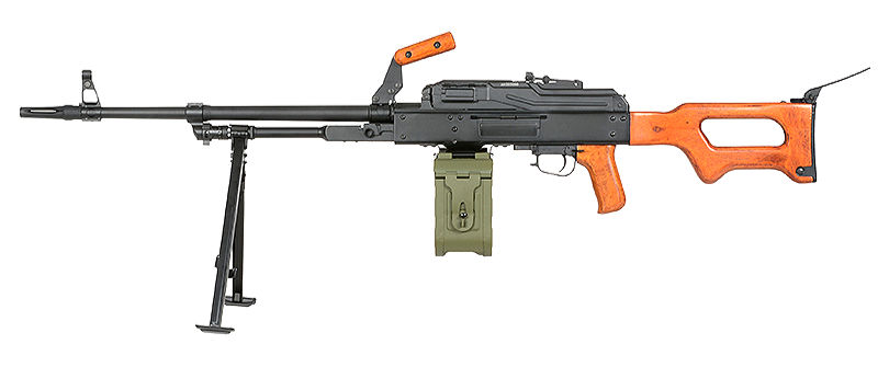 A&K PKM Airsoft LMG AEG (Real Wood Stock Version)