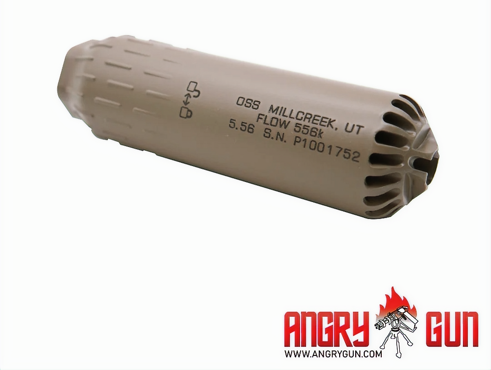 Thumbnail: Angry Gun 3D-PRINTED STAINLESS STEEL FLOW 556K DUMMY SUPPRESSOR