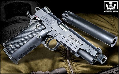 Western Arms Para Ordinance Black OPS with silencer | Octagon Airsoft