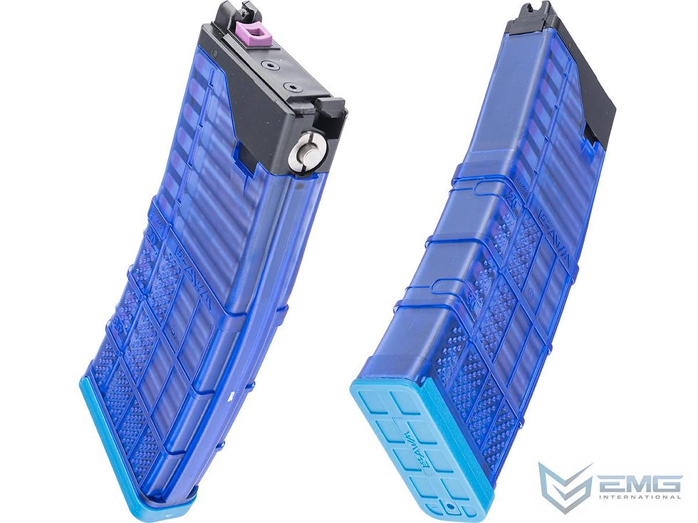 Thumbnail: CYMA EMG 30 Rds Lancer L5AWM 5.56 Style Magazine for CGS / Marui MWS M4 GBB