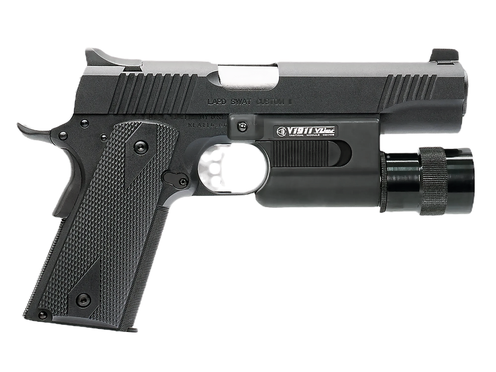 VFC 1911 LAPD SWAT Kimber Custom II Type AIRSOFT GBB Pistol + Vlight V1911 Tactical Illuminator