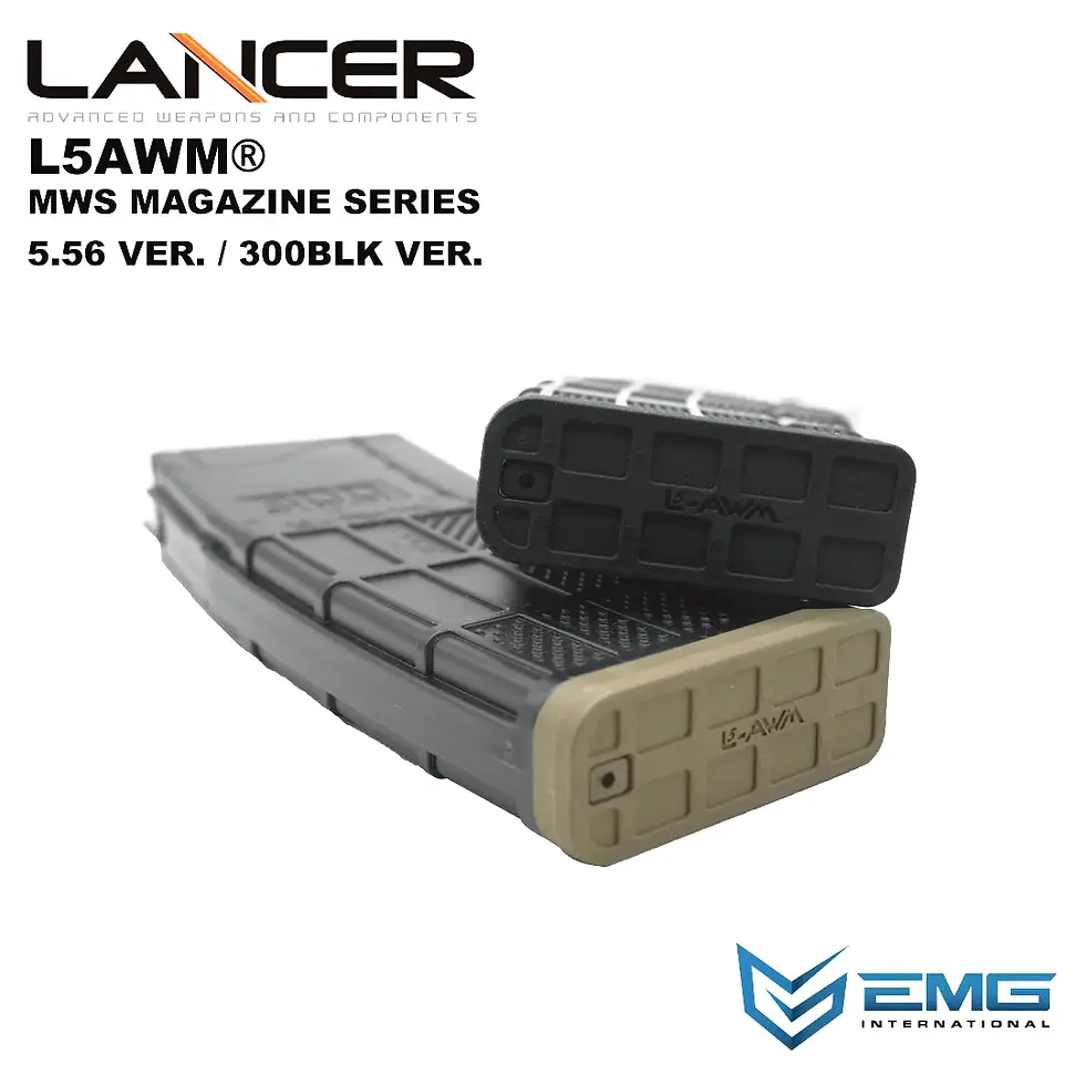 Thumbnail: EMG LANCER SYSTEMS LICENSED L5AWM V2 MWS 35rds MAGAZINE (Translucent Series)