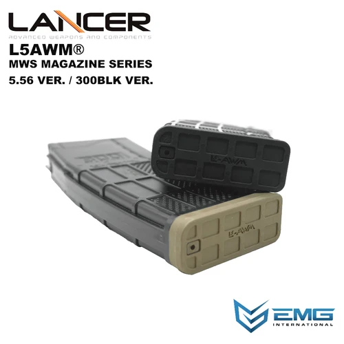 EMG LANCER SYSTEMS LICENSED L5AWM V2 MWS 35rds MAGAZINE