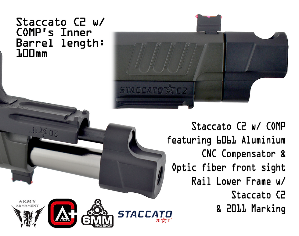 Thumbnail: EMG Staccato C2 with COMP GBB 2011 Airsoft Pistol