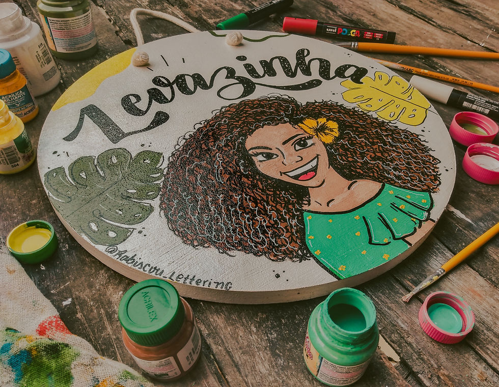 Miniatura: Guirlanda mdf 35cm personalizada